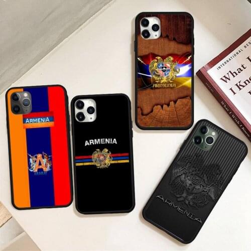 Armenia Armenians Flag Phone Case for iPhone 11 12 pro MINI XS MAX 8 7 6 6S Plus X 5S SE 2020 XR