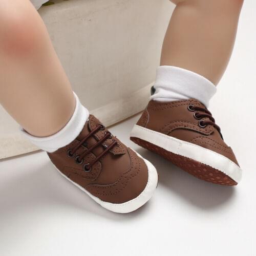 Newborn Baby Boy Crib Shoes Anti-slip Soft Sole Canvas Flat Shoe Solid Color Slip On Casual Shoes Sneaker First Walker for Boys
