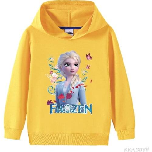 Disney Frozen Spring and autumn cross-border girls and boys cotton hooded hoodies baby hoodies