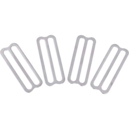 Pack 4 Universal Scuba Diving Stainless Steel 2 Inch Weight Belt Keeper Retainer Webbing Slider Gear Accessories