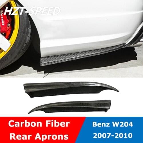 W204 Carbon Fiber Air Vents Kit Trim Fender Rear Aprons For Mercedes Benz C Class W204 C63 AMG Modification 2007-2010