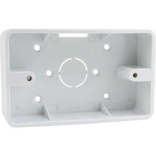 Switch Box External Mounting Box 118mm*74mm*34mm for 118mm Touch Switch and USB Socket For Any Position of Wall Surface