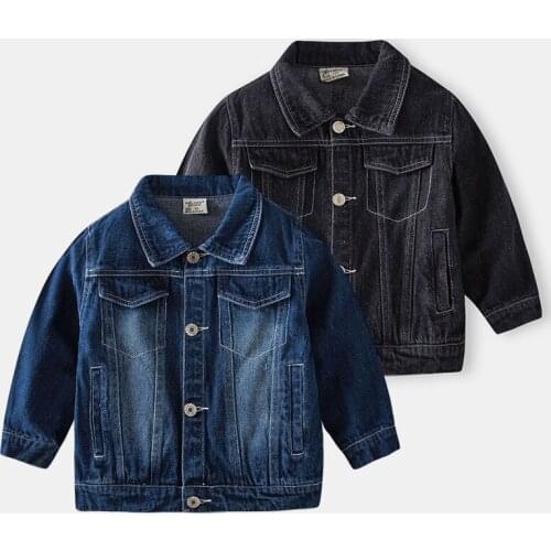 Kids Baby Boys Jacket Autumn Spring Children Jackets For Boys Girls Outerwear Coat For Boys Denim Jacket Toddler Jean Coat 2-10Y