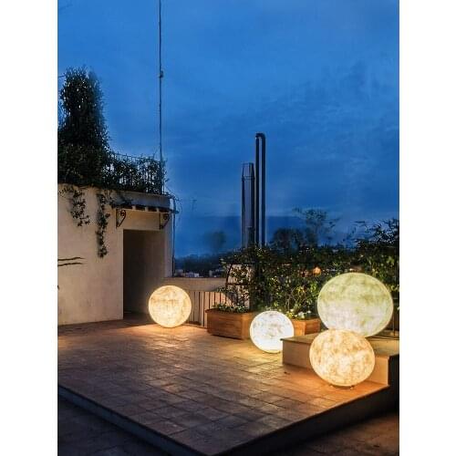 Lawn Lamp Outdoor Waterproof Garden Villa Courtyard Moon-Light Modern Minimalist 2021 New Outdoor Rechargeable Light Moon Light