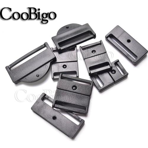 50pcs 3/8" 1/2" 5/8" 3/4" 1" Easy Breakaway Safty Buckle Neck Strap Lanyard ID Card Name Tag Holder Badge Clip Cat Collar Sewing