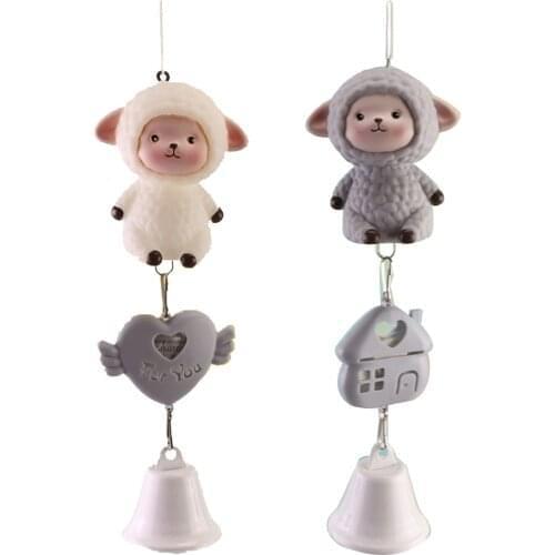 Cute Sheep Wind Chimes ing Bells Living Room Shop Decor Car ing Pendants