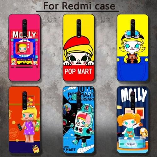 Cartoon POP MART molly cute Phone Cases for RedMi 5 5plus 6 Pro 6A S2 4X GO 7A 8A 7 8 9 K20 case