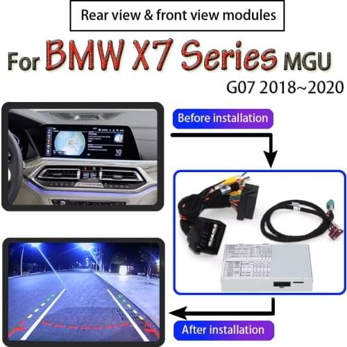 Front Rear Camera Module For BMW X7 G07 2018~2020 NBT EVO MGU Interface Original Car Screen Display Upgrade Parking CAM Adapter