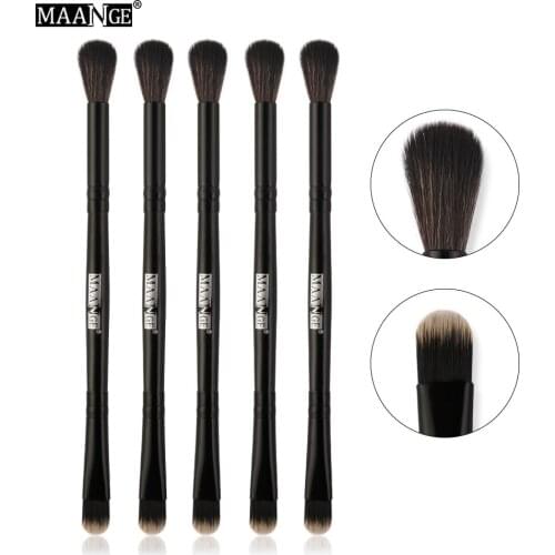 5Pcs/Pack Double-end Eye Shadow Makeup Brushes Set Pro Cosmetic Eyeliner Powder Eyes Beauty Brush Tool Kit Pinceis De Maquiagem