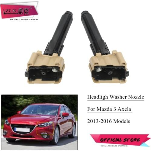 ZUK For Mazda 3 AXELA 2013-2016 Headlamp Headlight Water Spray Nozzle Washer Actuator Jet BHT4-51-82Y BHT4-51-82X