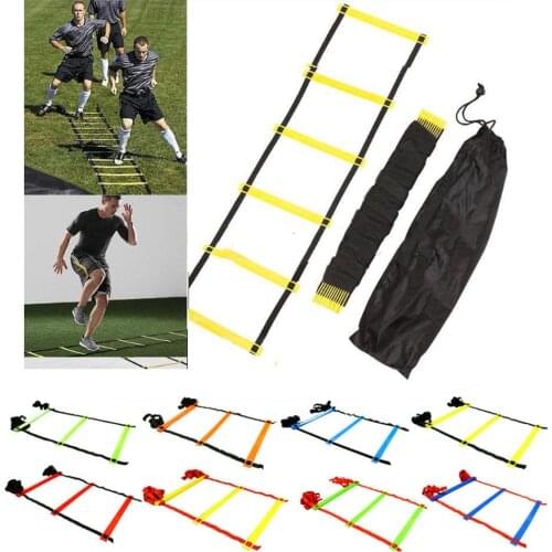 Nylon Straps Training Ladders Agility Speed Ladder Stairs Agile Staircase for Fitness Soccer Football Speed Ladder X477D