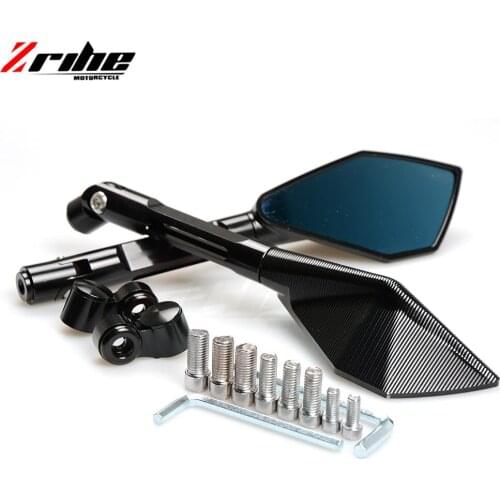 New motorcycle mirrors black color cnc rearview mirrors 5 colors side mirrors For YAMAHA Tmax 500 530 XJR 400 1300
