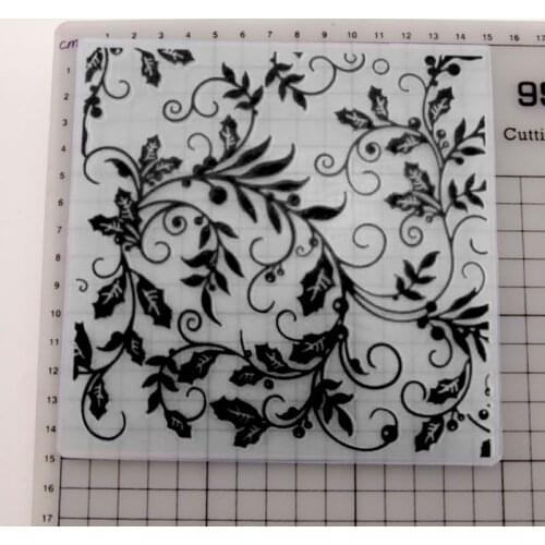Plastic Embossing Folder Template DIY Scrapbook Photo Album Card Craft DIY Vine E56C