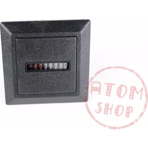 220v hour meter, non-reset square seal timer, counter hm-1 white