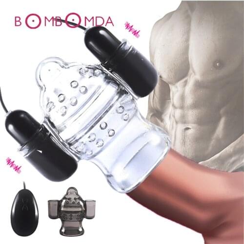 Sex Shops Glans Trainer Sex Toy For Men Delay Ejaculation Penis Vibrators Sex Adult Products Male Masturbator Cock ring Massager