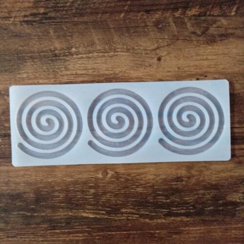 Minsunbak Silicone Insert Mold DIY Handmade Chocolate Baking Tools Cake Decoration Round Border Insert Mold