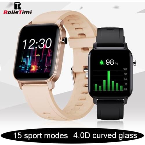 Rollstimi 2021 New Smart Watch Men Fashion sports Full Touch Tracker Ip68 Ladies Bluetooth phone Smart wristband For Android IOS