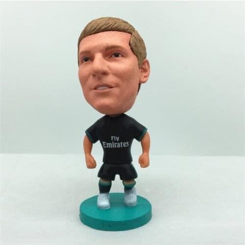 Soccerwe 2.55" Soccer Star Dolls RM 8# Toni Kroos Figures 2018 Black Kit Toy Collections Gift