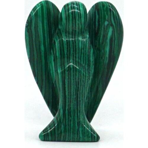 Angel Figurine Miniature Carved Taiwan Turquoise Stone Healing Statue Crystal Home Decoration Accessories 2 Inch