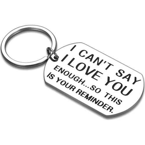Wedding Anniversary Keychain I Love You Valentines Gifts To Wife Husband Keychain Gift for Couple Women Men Boyfriend Girlfriend