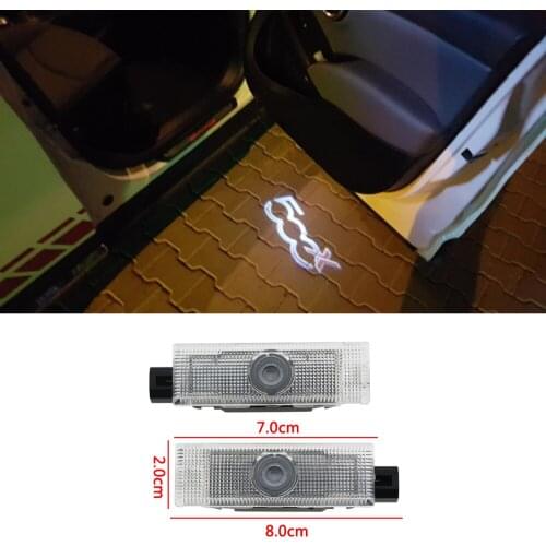 LED Car Door Welcome Lamp For 500X Auto Logo Emblem Laser Projector Light Courtesy Luces For Fiat 500x 500 L and PUNTO-01