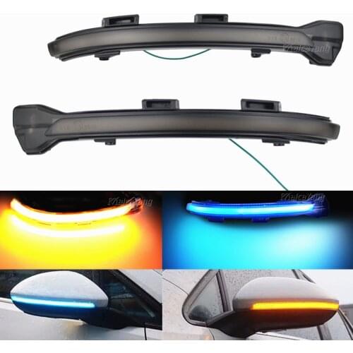 LED Dynamic Turn Signal Light Side Mirror Sequential Indicator Lamp Trim For VW Golf 7 VII MK7.5 Jetta MK7 GTI R GTD GTE Touran