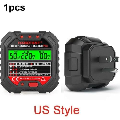 HT107B Output Voltage Tester Outlet Tester Auto Electrical Circuit Polarity Voltage Detector Circuit Breaker Detector Hot Sale