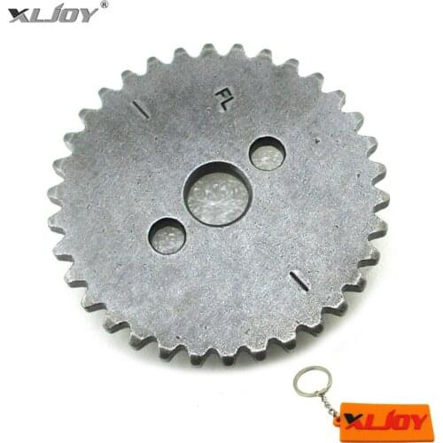 XLJOY 34T 2 bolt Timing Cam Sprocket Z155 For 17T Crankshaft Zongshen 1P60YMJ Engine Pit Bike Thumpstar Explorer Braaap DHZ SSR