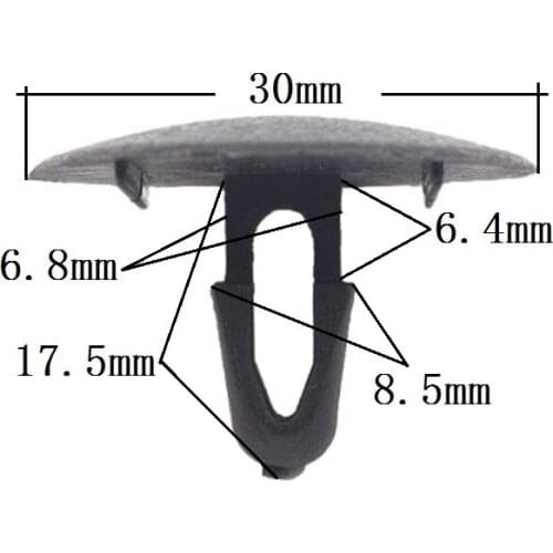 100Pcs Auto Engine Compartment Insulation Mat Fasteners Clips for Toyota