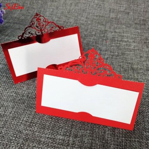 1/10/30pc Luxury Table Name Place Card Wedding Christmas Birthday Party Invite Card Table Decoration Favor Wedding Invitation 6Z