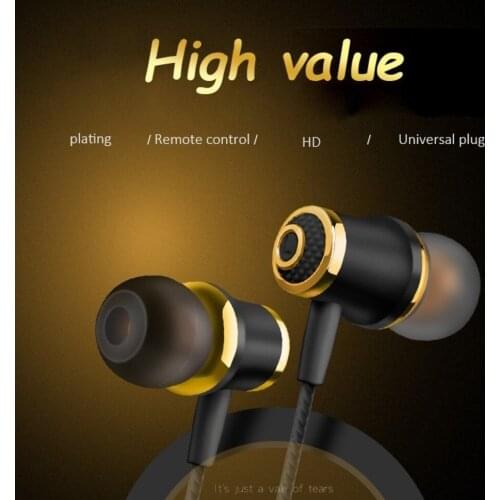 3.5mm In Ear Earphone Universal Wired Headset For Iphone Android Smartphone Handsfree Earphones With Microphone Earbuds For MP3