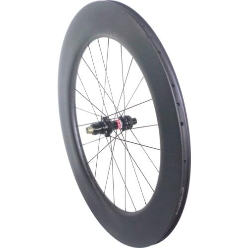 Road Bike Carbon Disc Wheels Clincher 80mm Tubeless Wheelset Tubular Carbon Bicycle Wheels