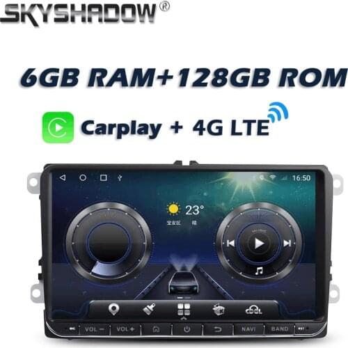 4G LTE 9" Android 10.0 64GB 4GB RAM Car Audio DVD autoradio for VW Volkswagen SKODA GOLF 5 Golf 6 POLO PASSAT B5 B6 JETTA TIGUAN