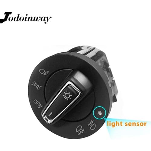 Car headlight switch for Skoda Spaceback Rapid KAMIQ automatic foglight module for Skoda Octavia Yeti Superb light sensor button