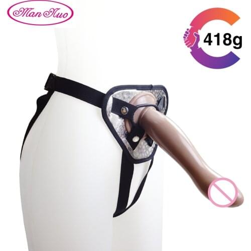 Man Nuo Strap on Animal Dildo Couples Lesbian Vagina Anal Strapon Realistic Big Dildo Sex Toy Adult Penis Sex Products Pants New