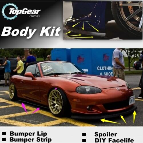 For Mazda MX-5 MX5 MX 5 Miata Eunos Roadster Bumper Lip / Front Spoiler Deflector For Car Tuning / Body Kit / Strip Skirt