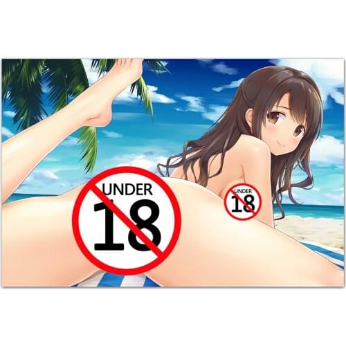 Adult Anime Wallpaper Sexy Hot Girls Wall Art Posters and Prints Canvas Painting Wall Pictures For Living Room Decor