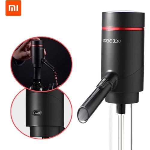 Xiaomi Mijia Circle Joy Electric Wine Sobering 2 in 1 Wine Dispenser Set Easy and Efficient Fast Dispensing Wine USB Charging