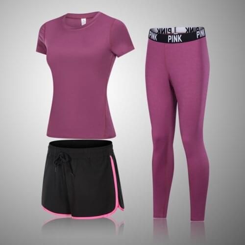 3 Piece Set Workout Clothes For Women Running Sports And Leggings Set Sports Wear For Women Gym Clothing Athletic Yoga Set
