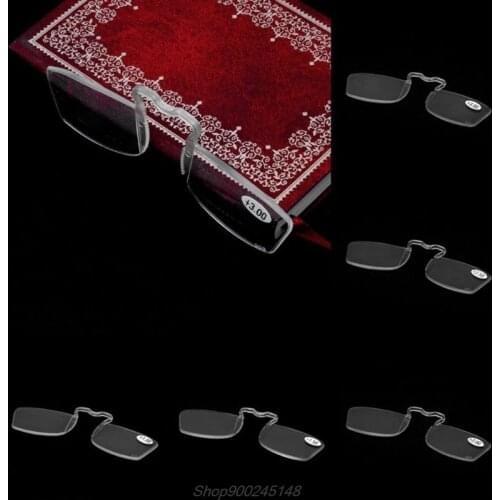Fashion Clip On Reading Glasses Older Mirror Nose Clip Mini Small Eyeglasses Au27 20 Dropship