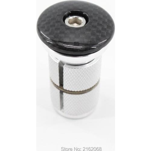 Newest bicycle headsets size adjustment Locking device with carbon top cap cover bike headsets swell expand dilate nut Free ship