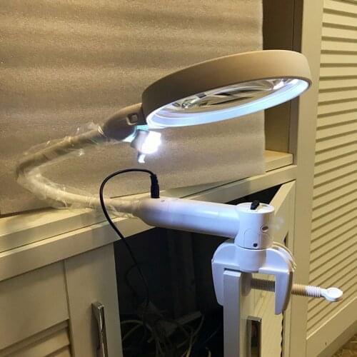 New Rechargeable Desktop Magnifying Glass 2X5X Can Hold Acrylic High-definition Reading Magnifier for The Elderly