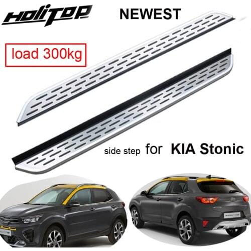 New Arrival nerf bar side bar running board for KIA Stonic 2020 2021,thicken aluminum pedal,real excellent,can load 300kg