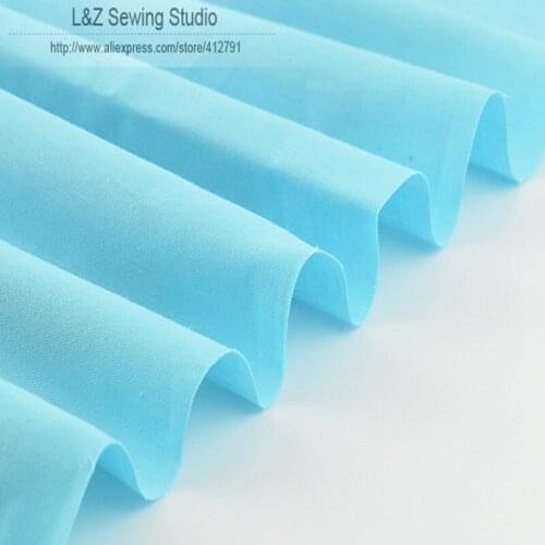 Solid Color 1 meter 100% Cotton Blue Fabric 160cmx100cm for baby bedding sheet sewing children bibs clothing quilting