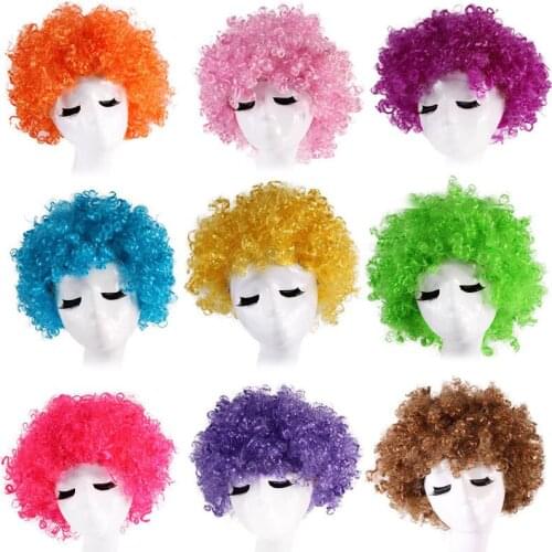 Movie Joker Cosplay Arthur Fleck Clown Wig Synthetic Hair Wigs Explosive Yellow Color Wig Halloween Men Kids Christmas Wig Boys