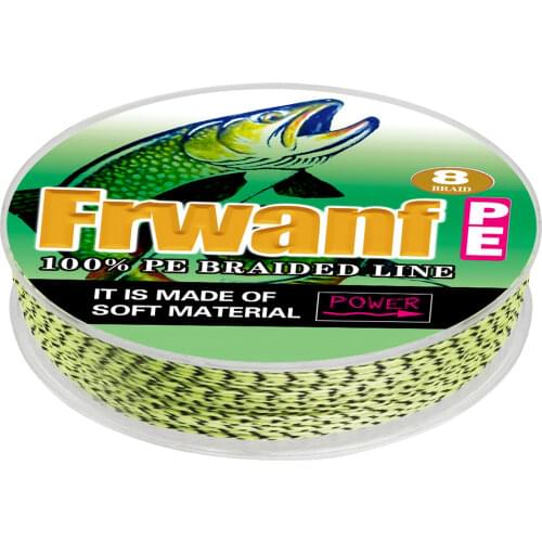 Frwanf Braided fishing line 100M 300M pe spot line 8 braid 8-300LBS 0.2 0.3 0.4 0.5 0.63 0.68 0.8 1.0mm strand wires mix color