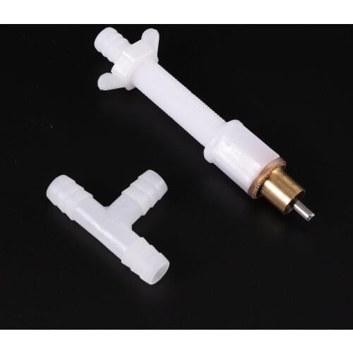 100 Pcs Rabbit Nipple Drinker Copper ABS Materials Animal Cage Drinking Equipment 7.5cm Long Extended Style