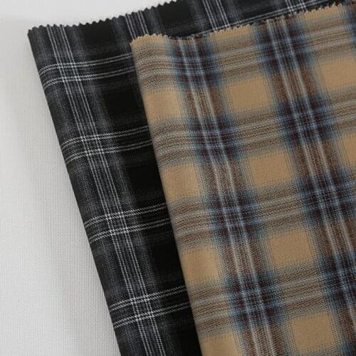 100X150cm Vintage Polyester Yarn Dyed Lurex Plaid Striped Fabric For Sewing Suits Dress Blazer Eco Needlework Costura Tissu
