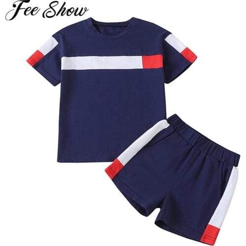 Tracksuits for Toddler Boys Infant Baby Girls Clothing Sets T-shirt Tops Shorts Outfits Newborn Loungewear Pajamas Set