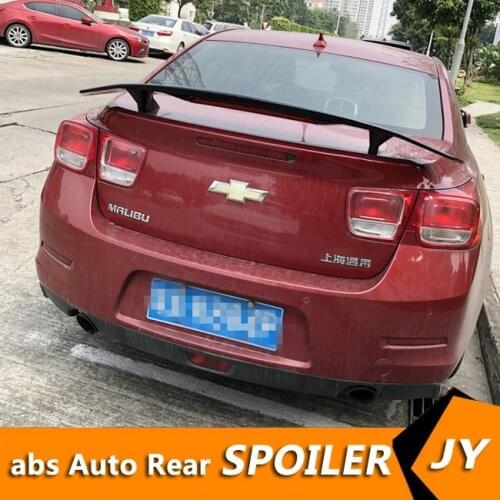 For Chevrolet Malibu Spoiler 2008-2014 Malibu spoiler TF High Quality ABS Material Car Rear Wing Primer Color Rear Spoiler